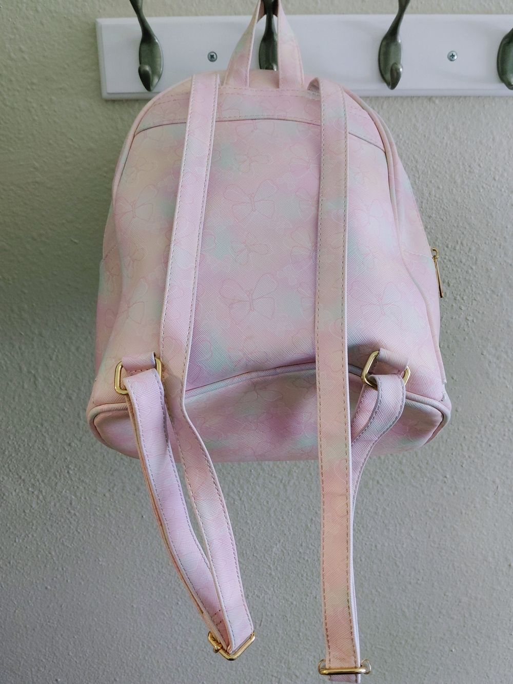 Pink Pastel Butterfly Mini Backpack - Picture 2 of 9